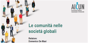 De Masi LE comunità nelle società globali AICUN 2018